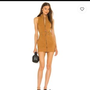 Mint Condition Superdown Sophia Belted mini Dress in tan